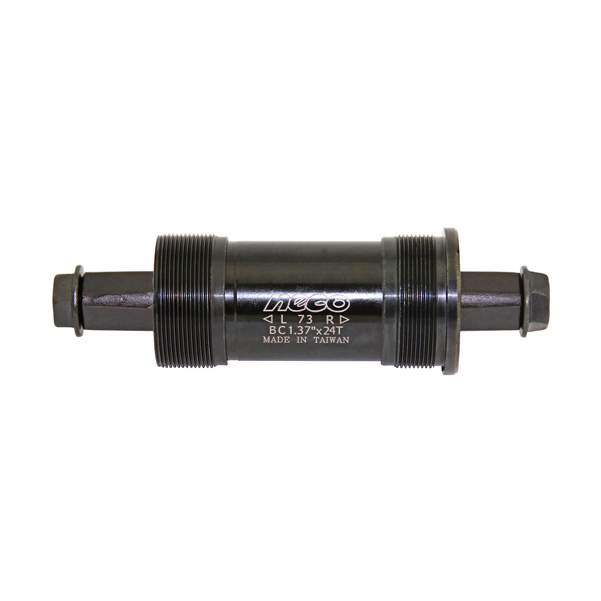 Bottom Bracket Cartridge Square Set 73mm 113.5mm Black.